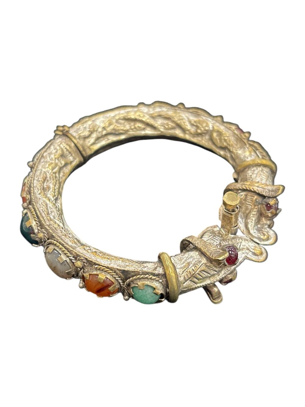 Rare Tribal Double Dragon Head Bracelet